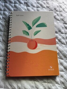 Switch Self-Love Spiral Notebook — Orange & Green